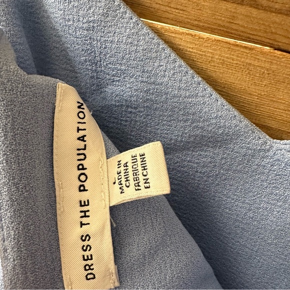 Dress the Population Blue and White Floral Pencil Skirt Ellina Dress size M - Picture 7 of 7